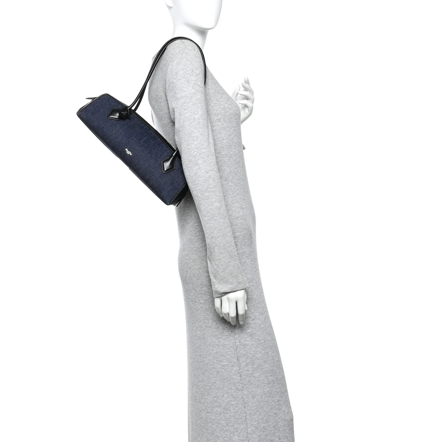 Denim Calfskin Medium Le Teckel Bag Bleu Denim - Image 2