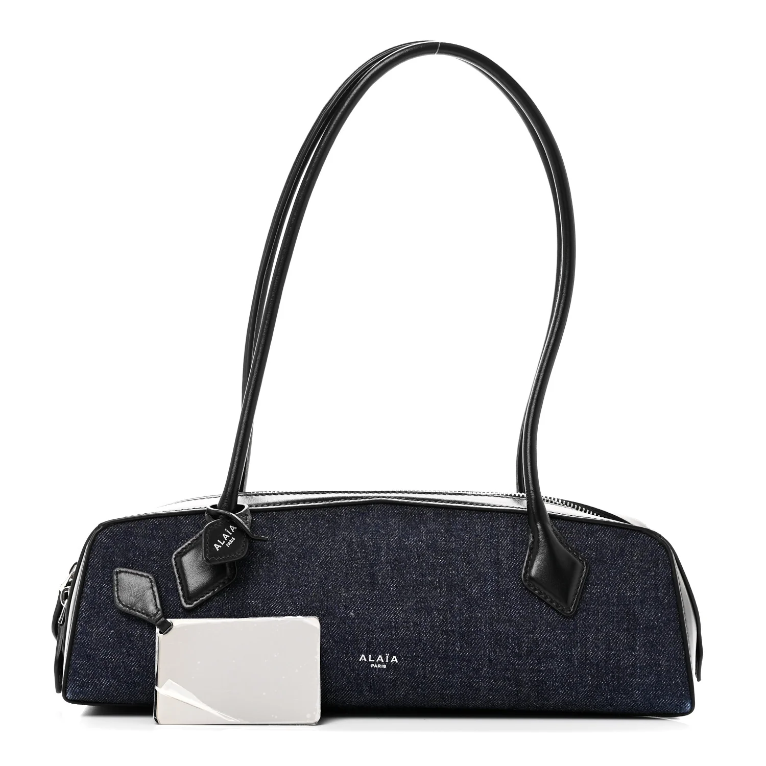 Denim Calfskin Medium Le Teckel Bag Bleu Denim - Image 3