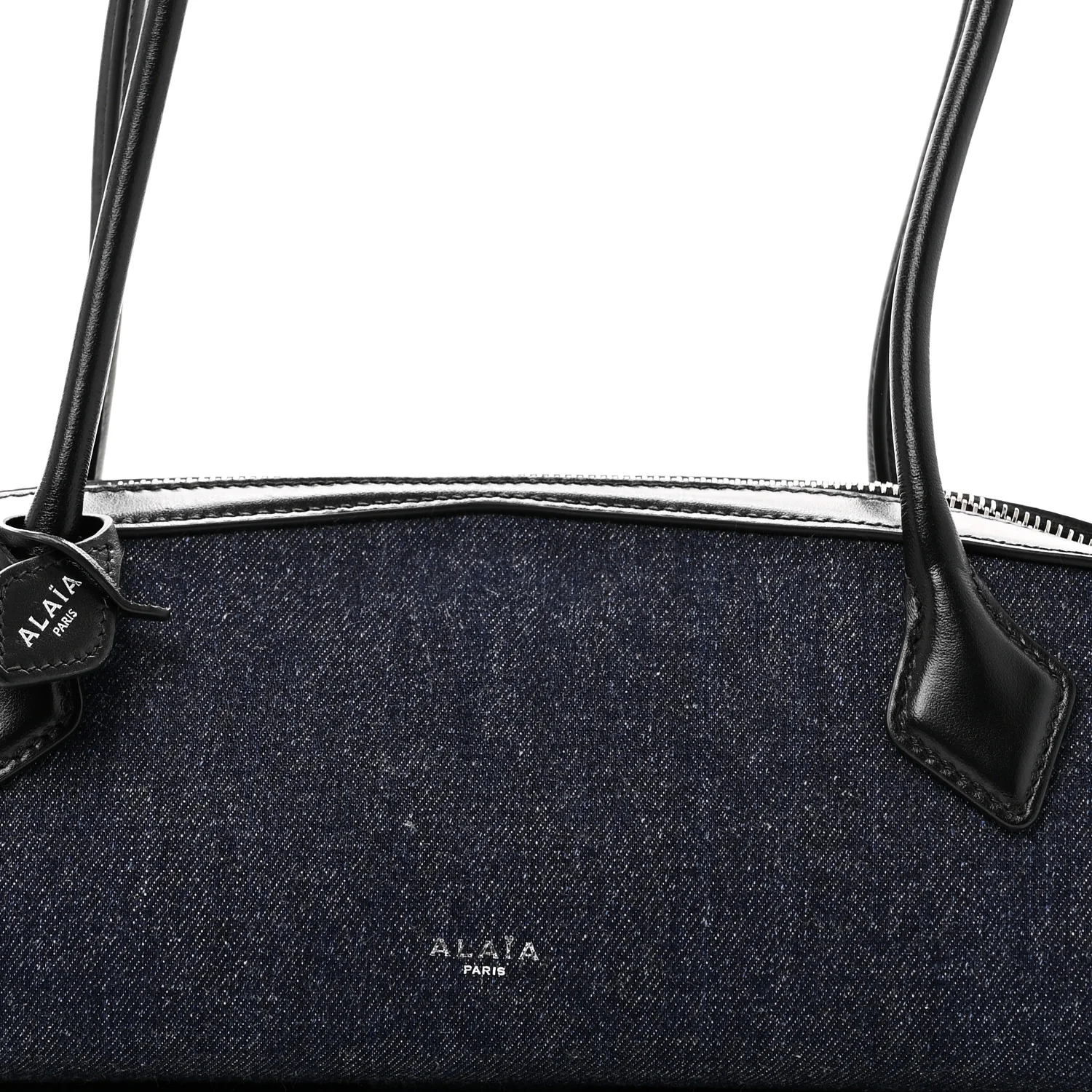 Denim Calfskin Medium Le Teckel Bag Bleu Denim - Image 8