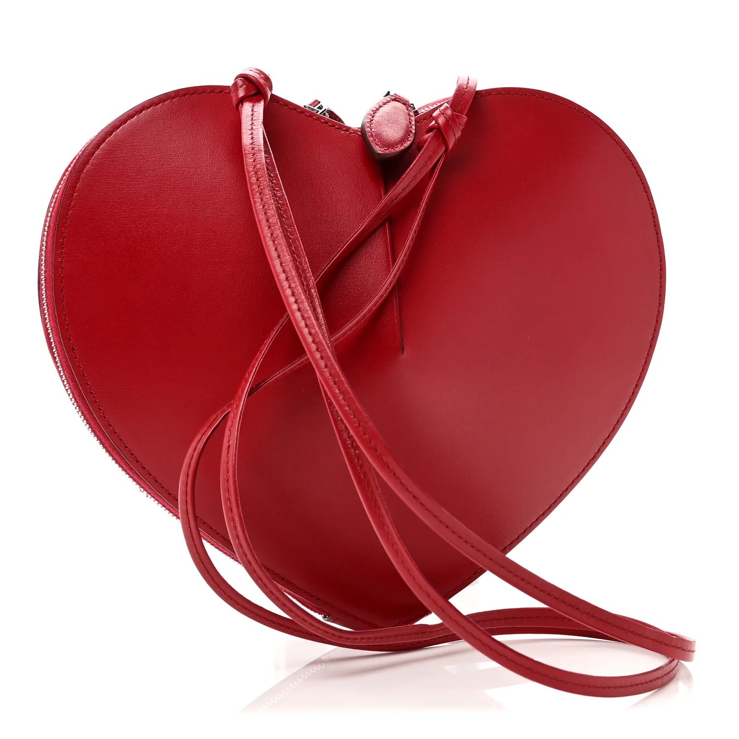 Lux Calfskin Le Coeur Bag Lacquer Red - Image 3