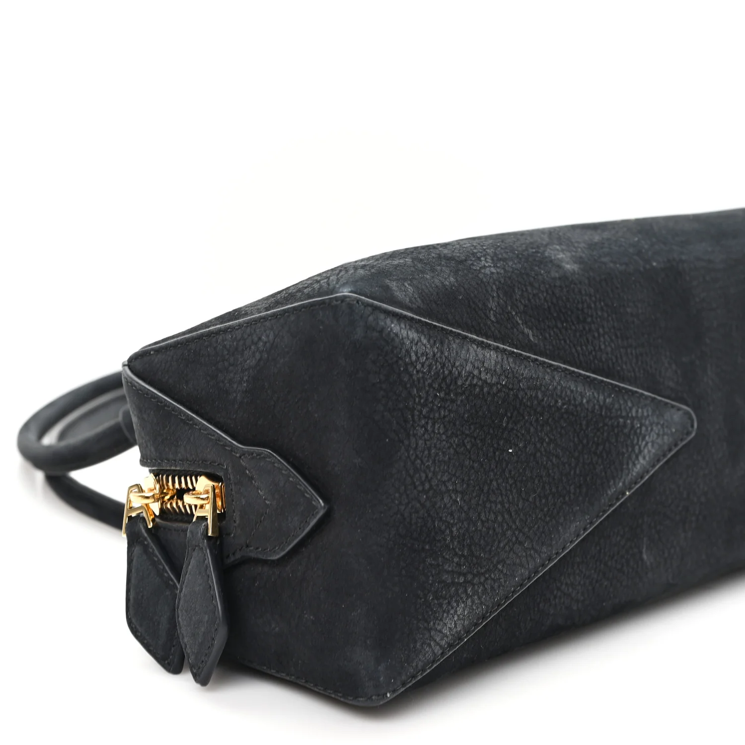 Nubuck Medium Le Teckel Bag Black Anthracite - Image 9