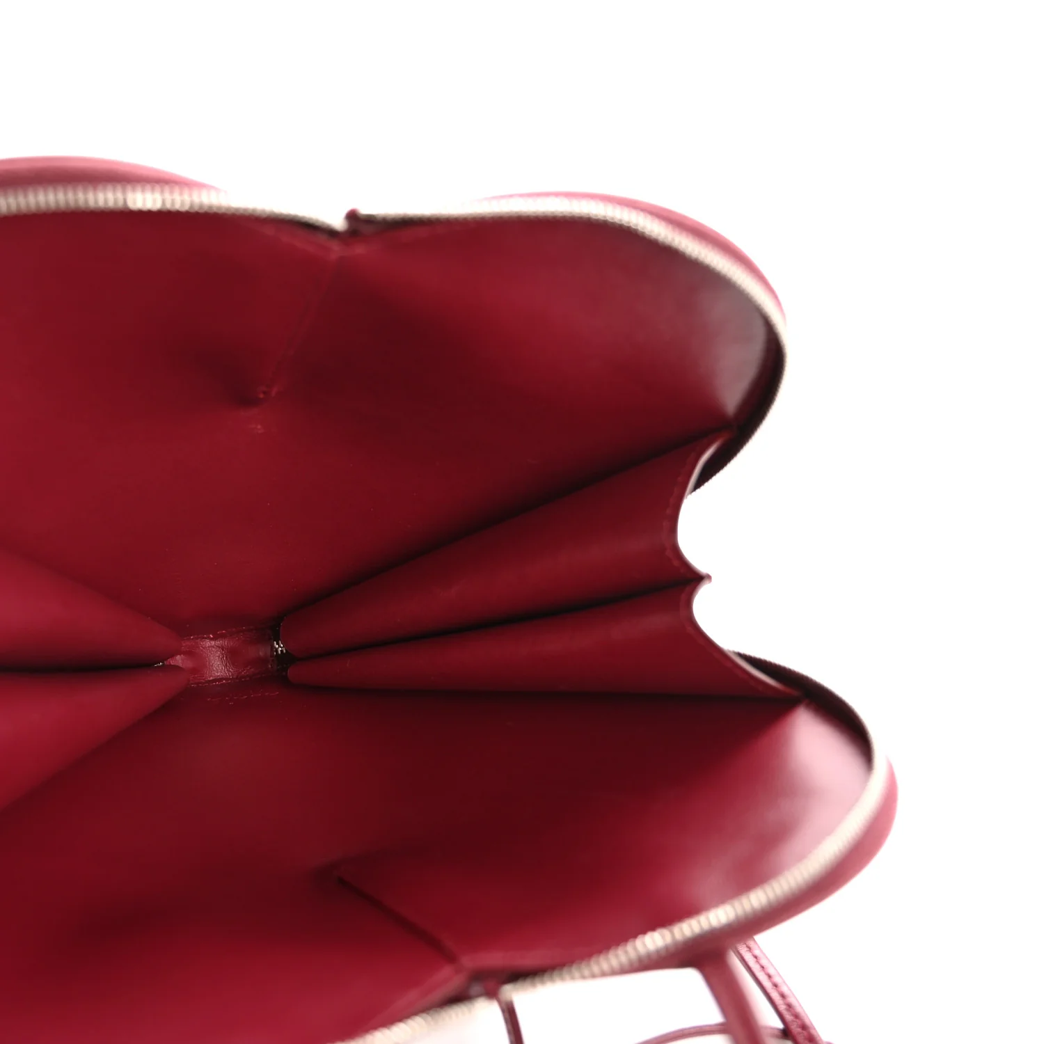 Patent Calfskin Le Coeur Bag Garnet Red - Image 5
