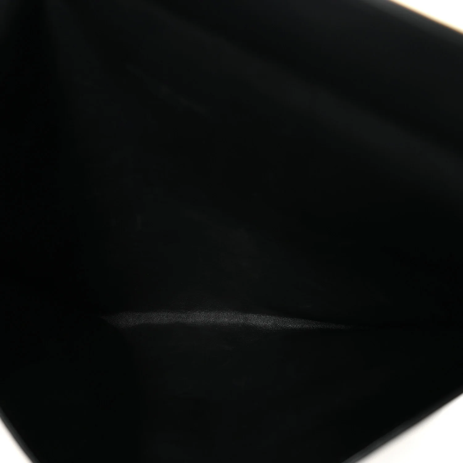 Calfskin Studded Skull Envelope Clutch Black - Image 5
