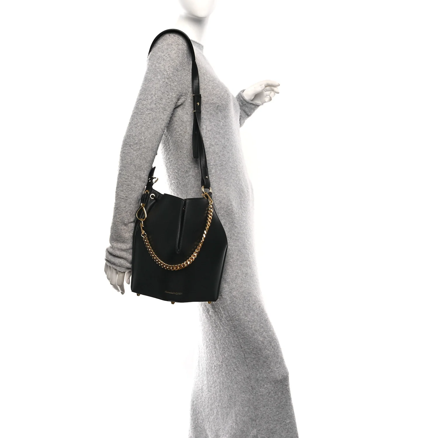 Calfskin The Bucket Bag Black - Image 2