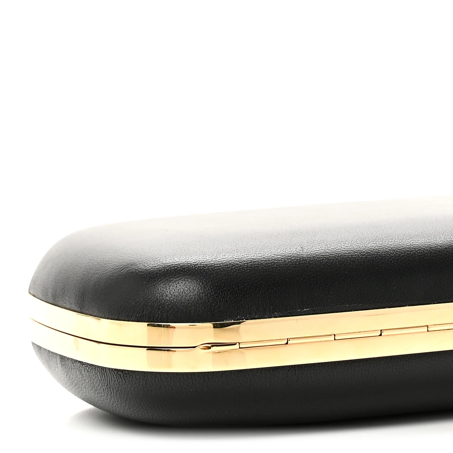 Nappa Skull Knuckle Duster Box Clutch Black - Image 9