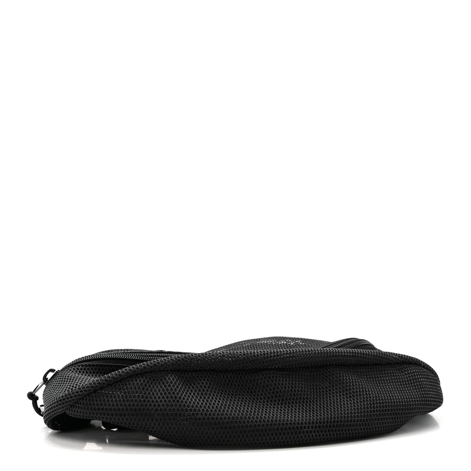 Nylon Mesh Logo Printed Attica Gym Shoulder Bag Black - Image 4