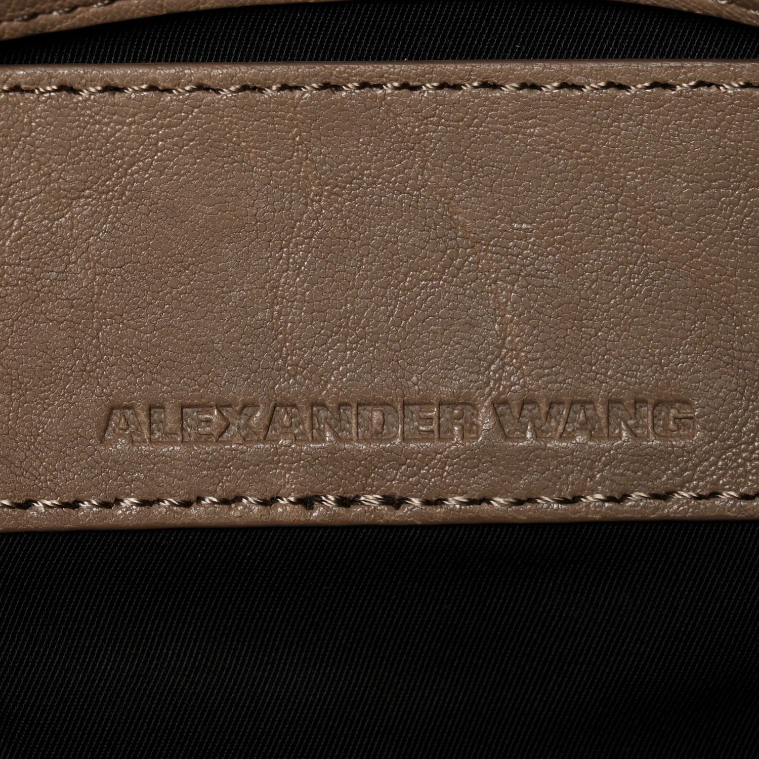 Pebbled Lambskin Rocco Latte Rose Gold Hardware - Image 6