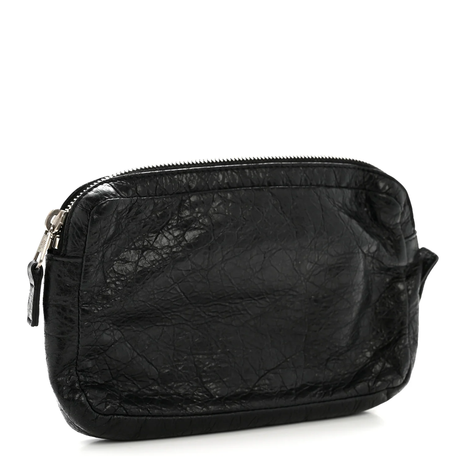 Agneau Arena Classic Hardware Grip Wallet Black - Image 3