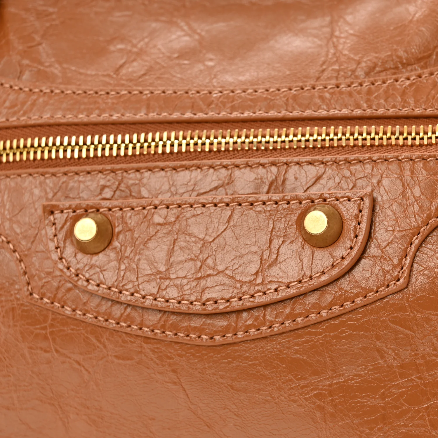Agneau Arena Gold Hardware Medium Le City Camel - Image 12