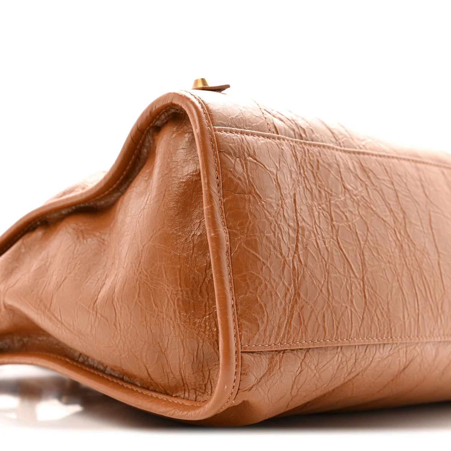 Agneau Arena Gold Hardware Medium Le City Camel - Image 9