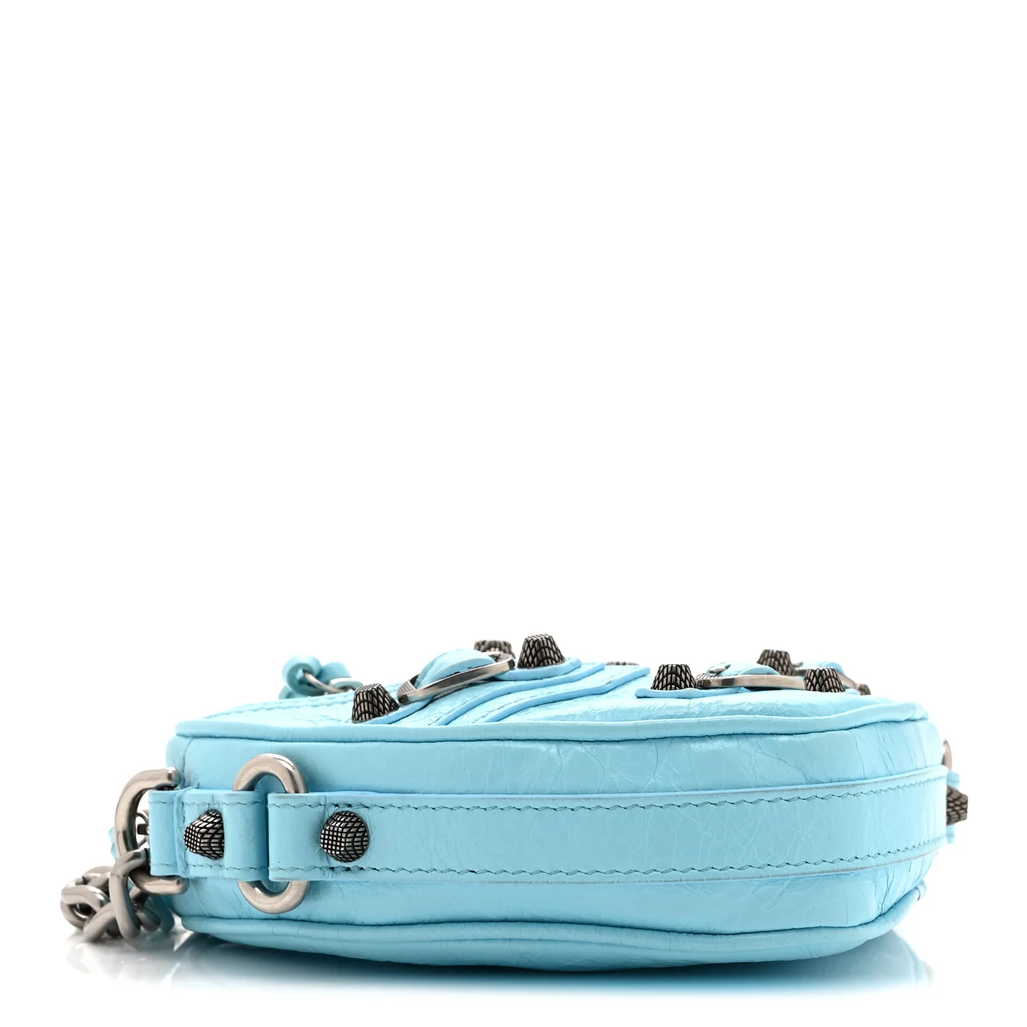 Agneau Arena Mini Le Cagole Heart Bag Blue - Image 4
