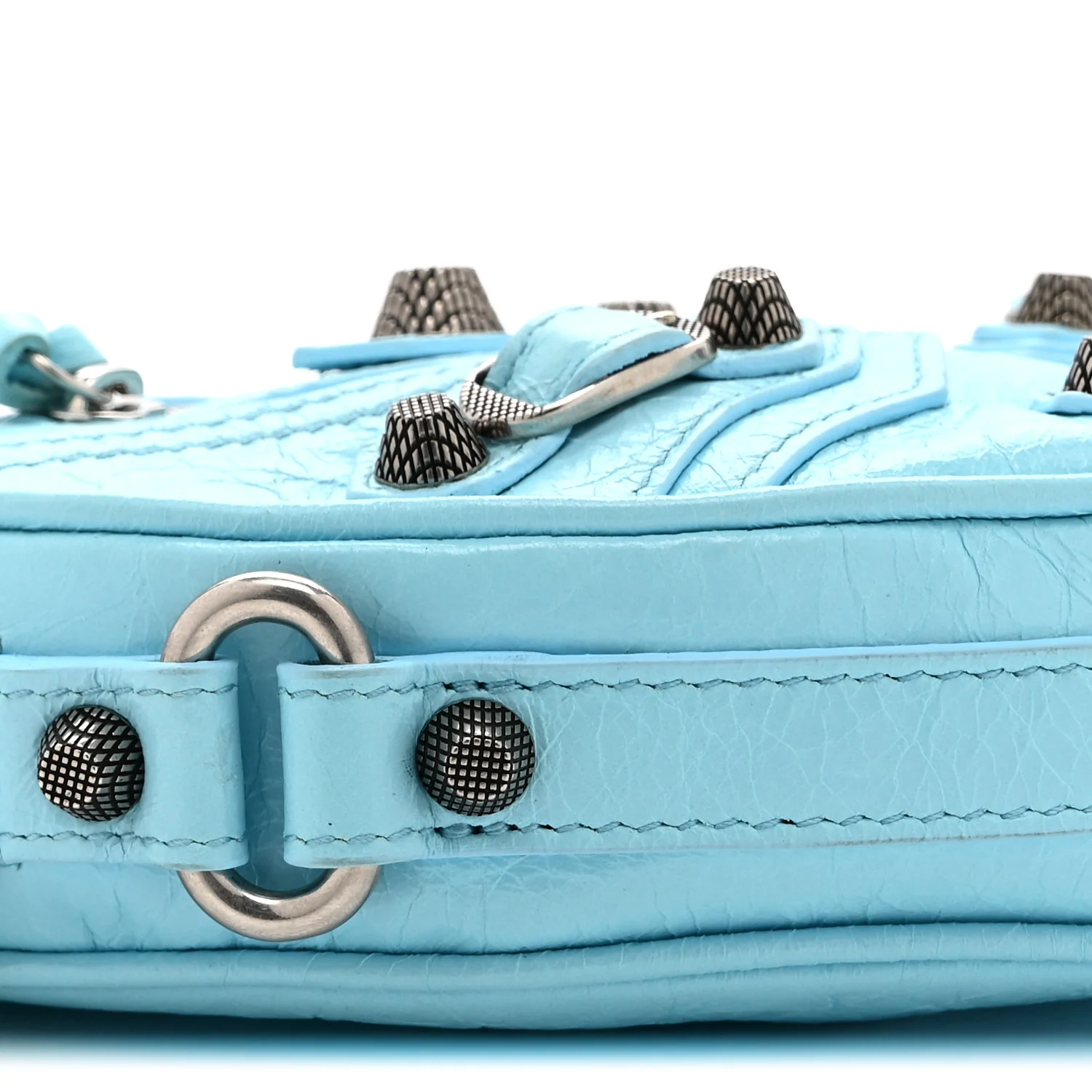 Agneau Arena Mini Le Cagole Heart Bag Blue - Image 9