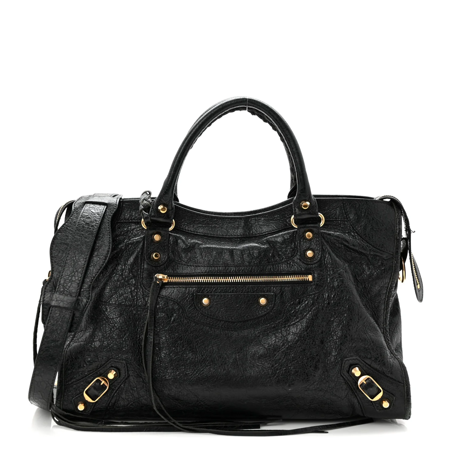 Agneau Classic Gold Hardware City Black