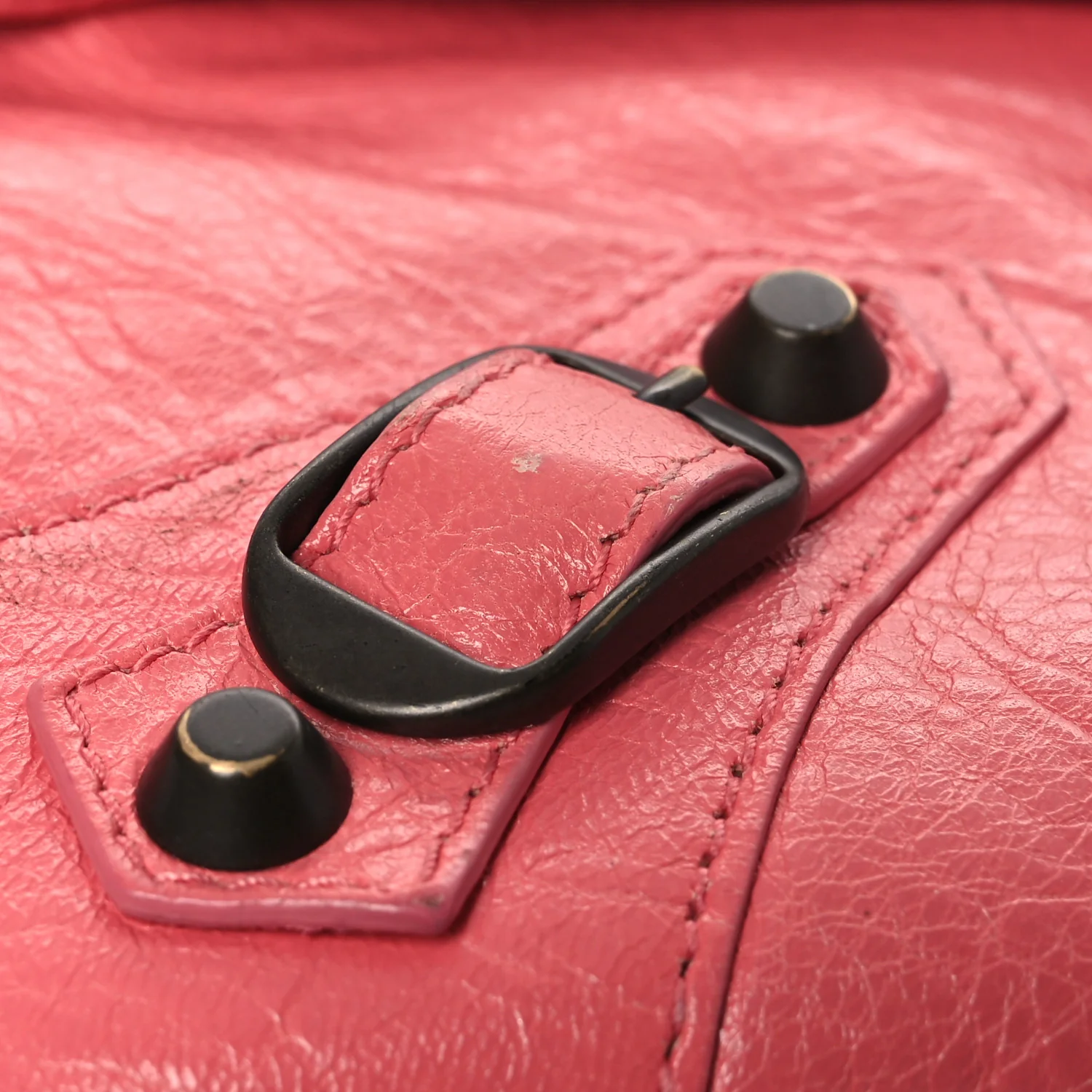 Agneau Classic Hardware Envelope Strap Clutch Rose Jaipur - Image 15
