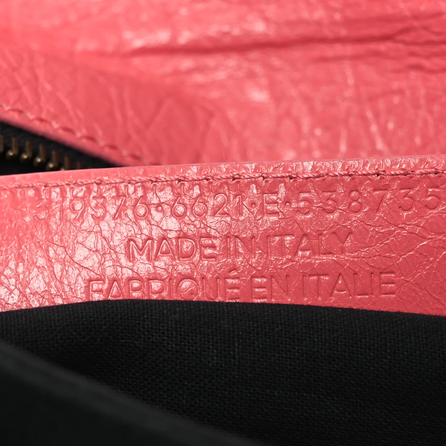 Agneau Classic Hardware Envelope Strap Clutch Rose Jaipur - Image 8