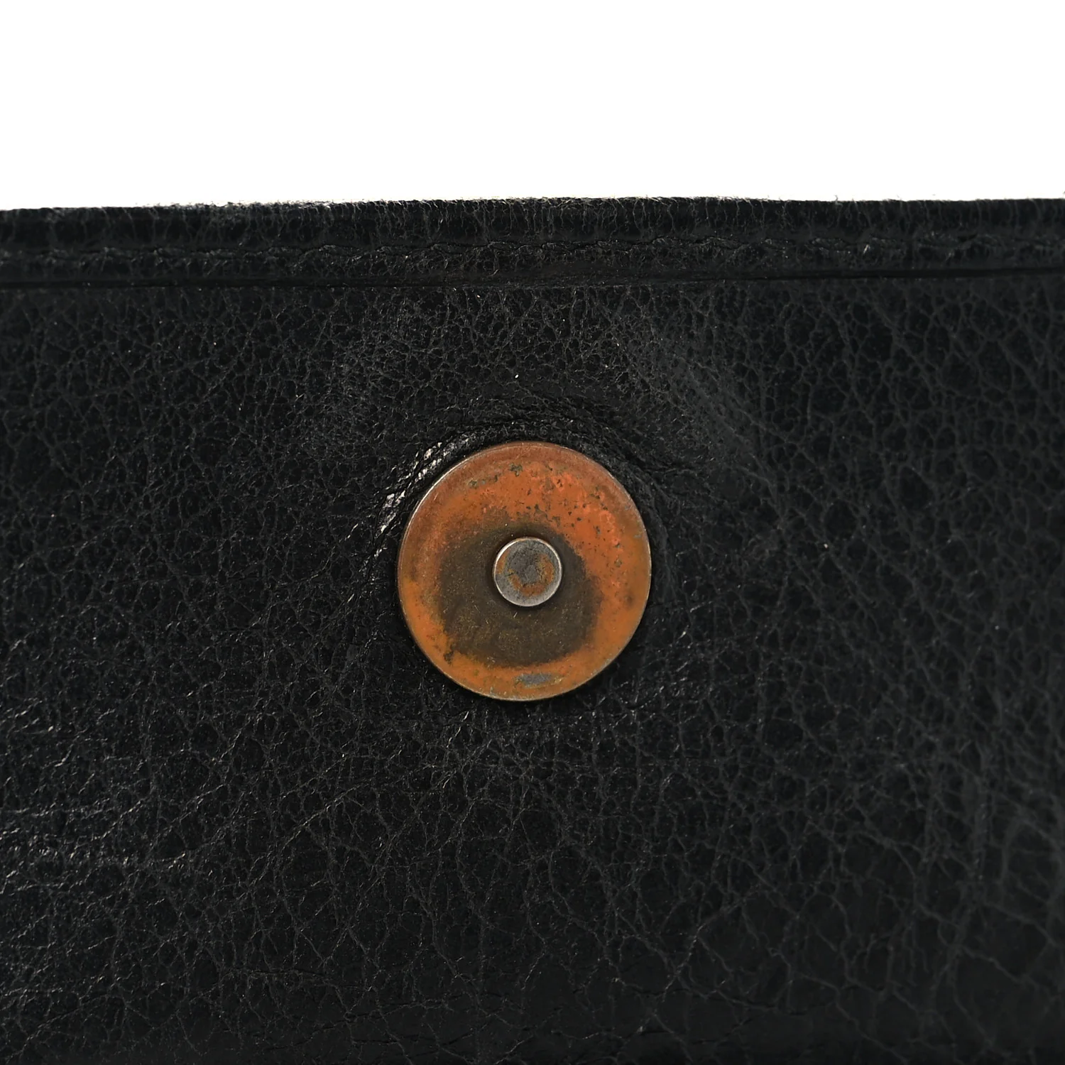 Agneau Classic Hardware Money Wallet Black - Image 8