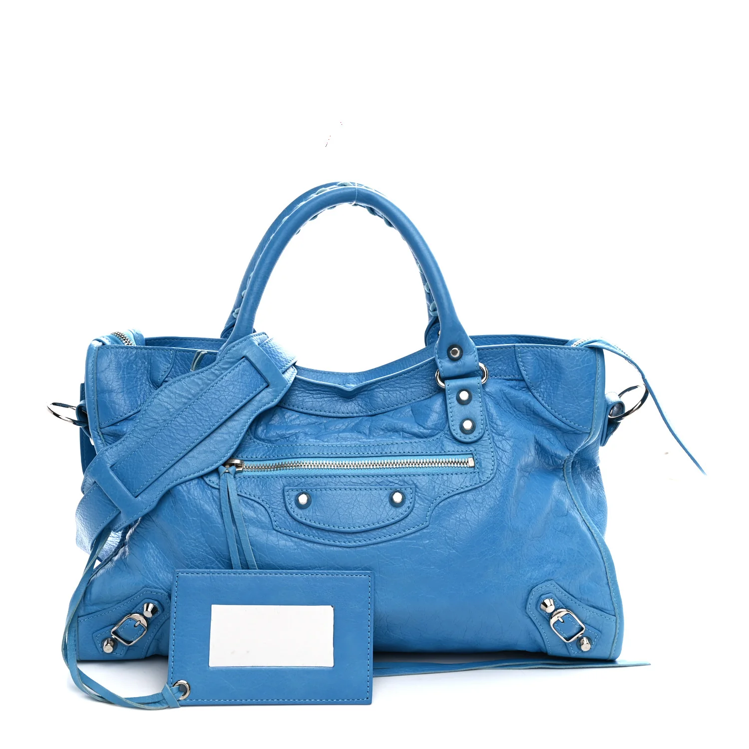 Agneau Classic Silver Hardware City Bleu Azur Clair - Image 3