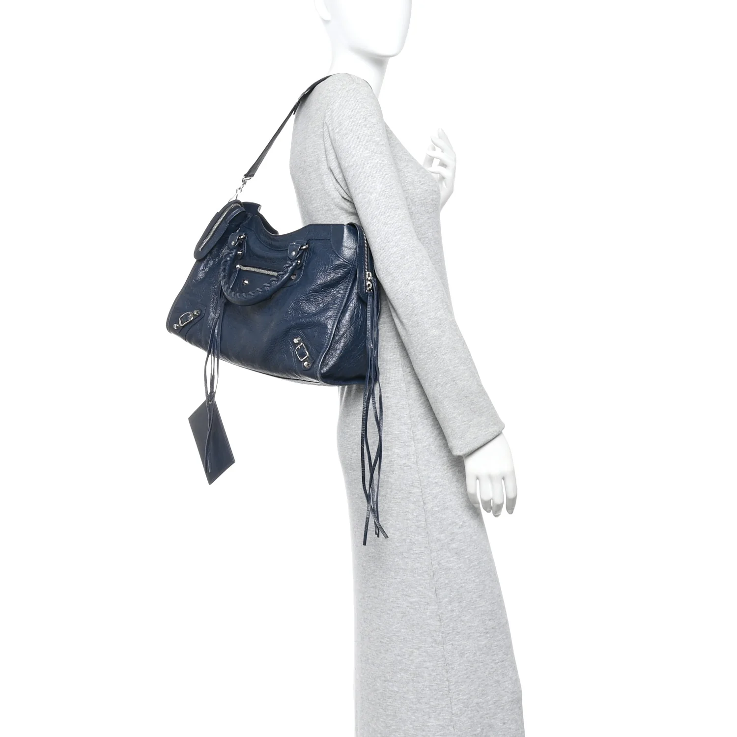 Agneau Classic Silver Hardware City Bleu Obscur - Image 2