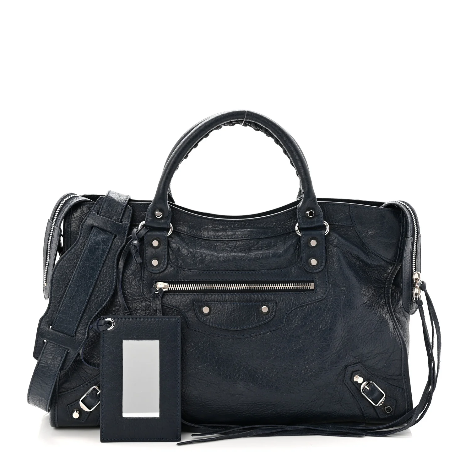 Agneau Classic Silver Hardware City Bleu Obscur - Image 3