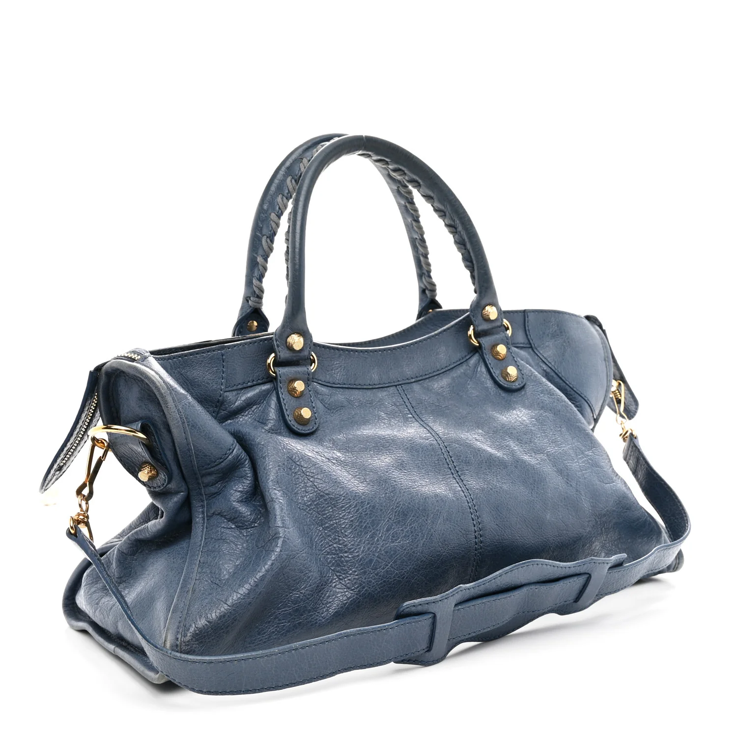 Agneau Giant 12 Gold Hardware Part Time Bleu Persan - Image 4