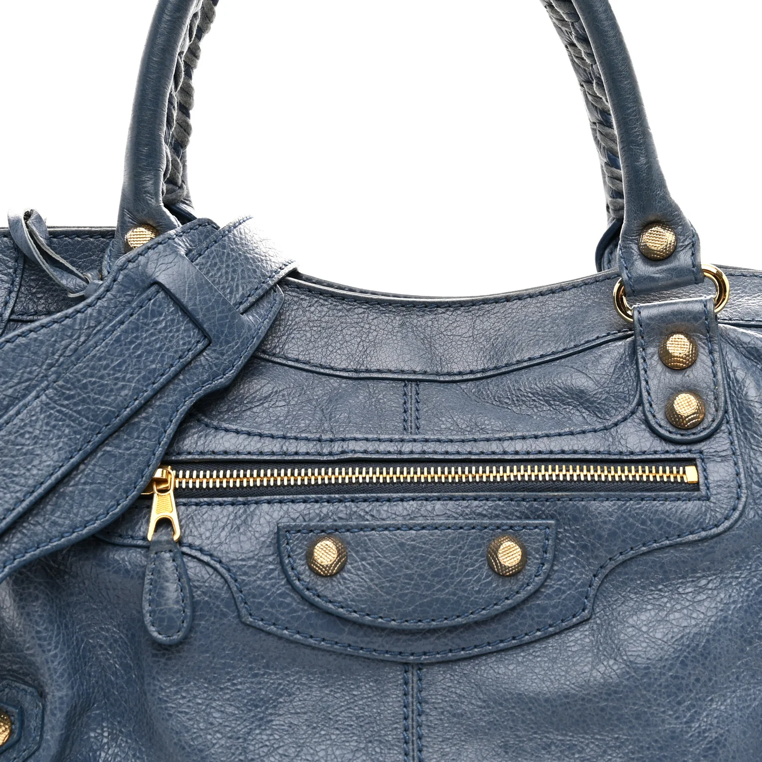 Agneau Giant 12 Gold Hardware Part Time Bleu Persan - Image 9
