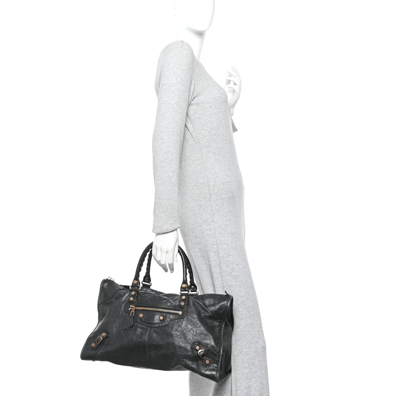Agneau Giant 12 Rose Gold Hardware City Black - Image 2