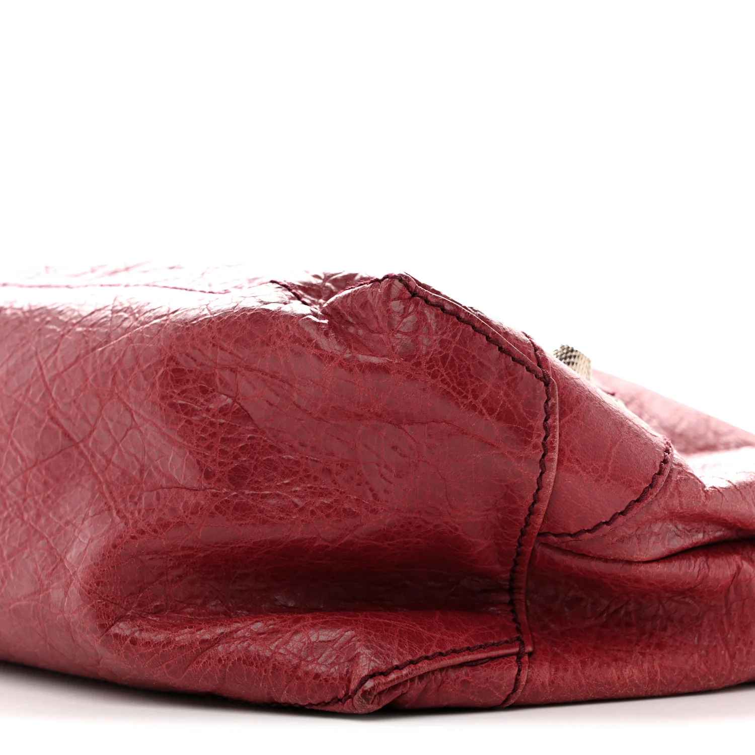 Agneau Giant 12 Silver Hardware Day Hobo Cassis - Image 10