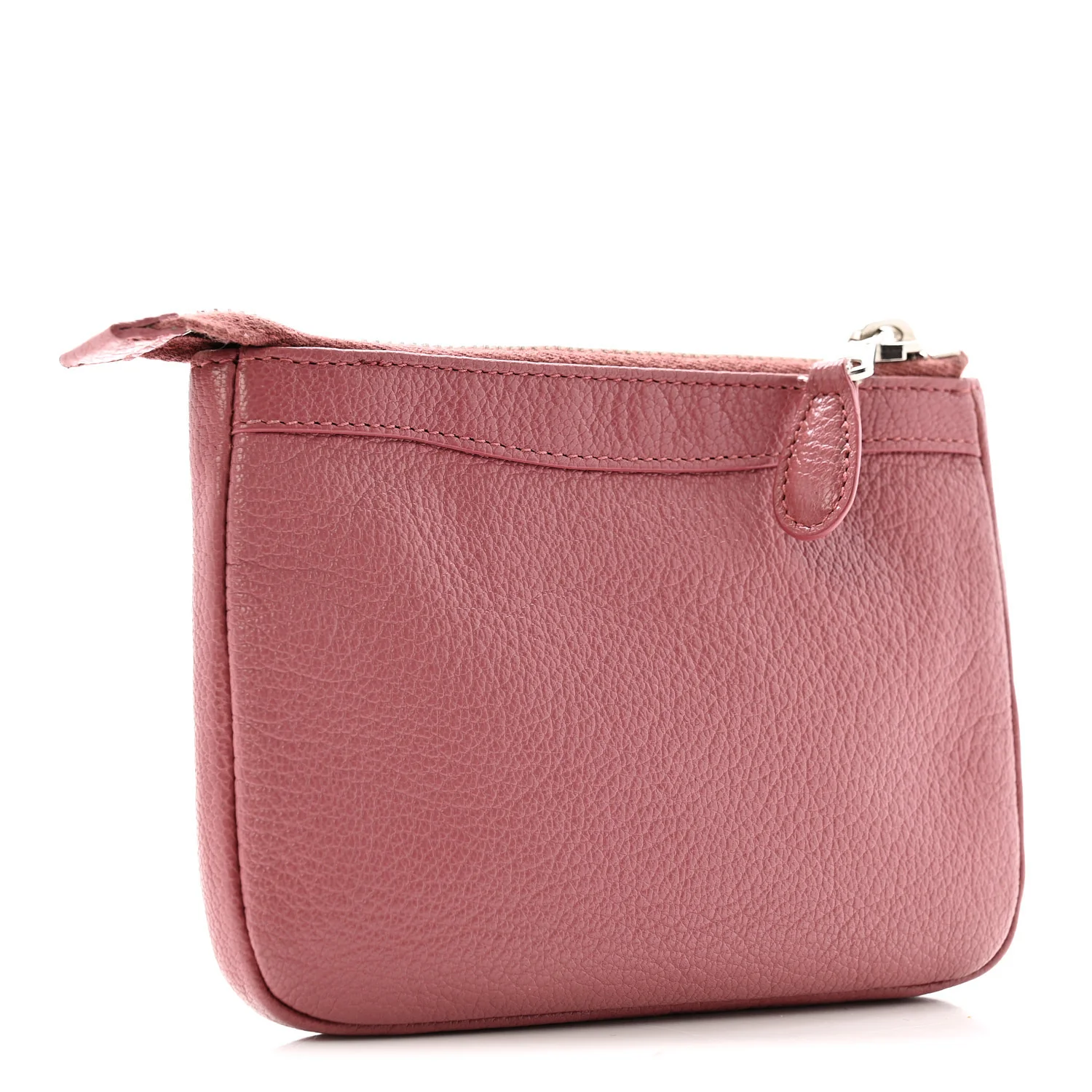 Agneau Giant 12 Silver Hardware M Porte-Monnaie Coin Purse Rose Bruyere - Image 3