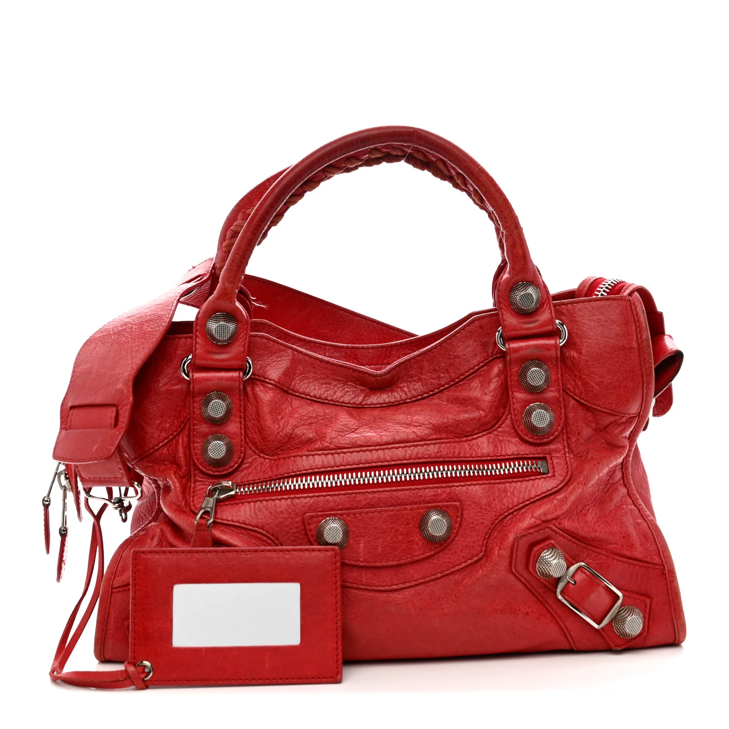Agneau Giant 21 Silver Hardware City Rouge Coquelicot - Image 3