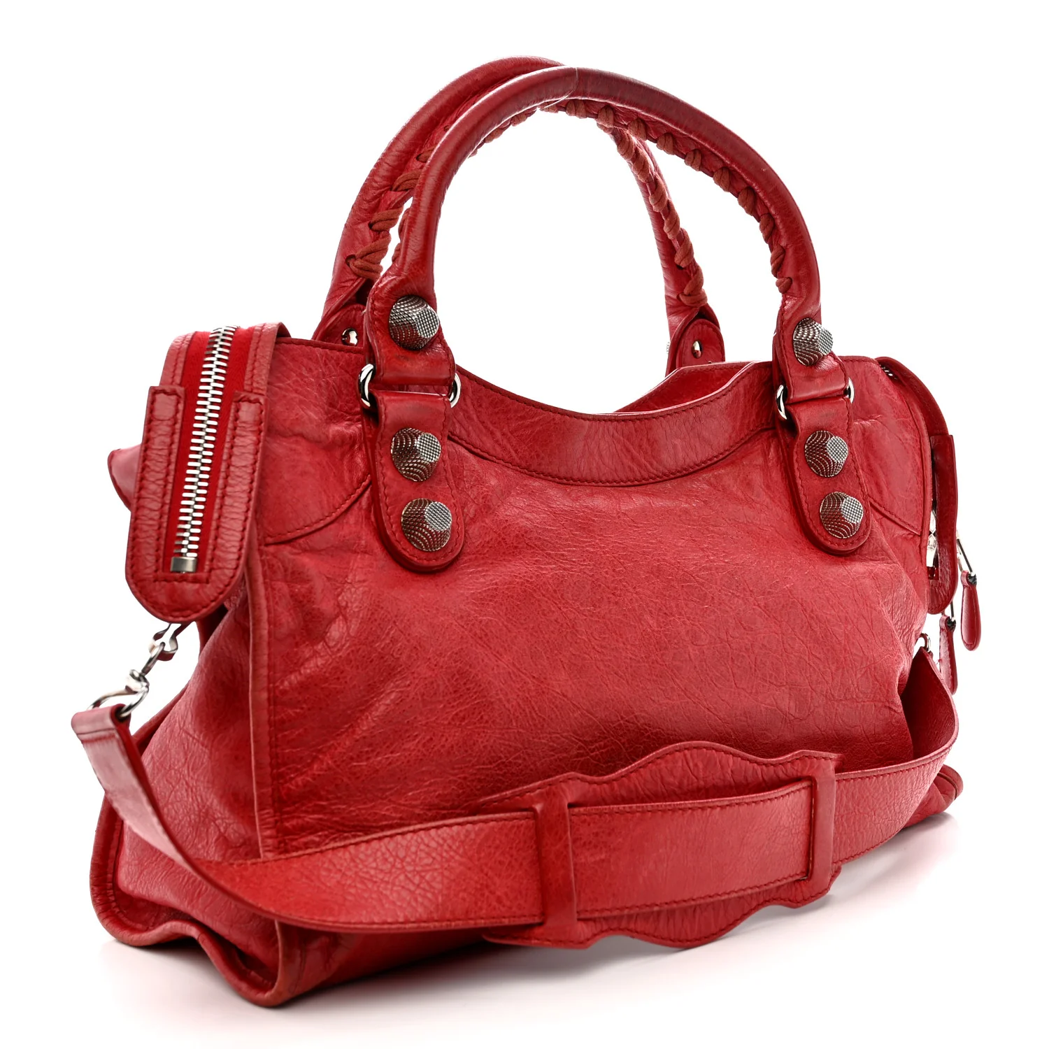Agneau Giant 21 Silver Hardware City Rouge Coquelicot - Image 4