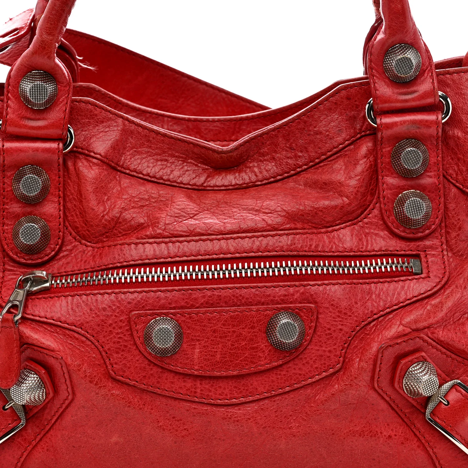 Agneau Giant 21 Silver Hardware City Rouge Coquelicot - Image 9
