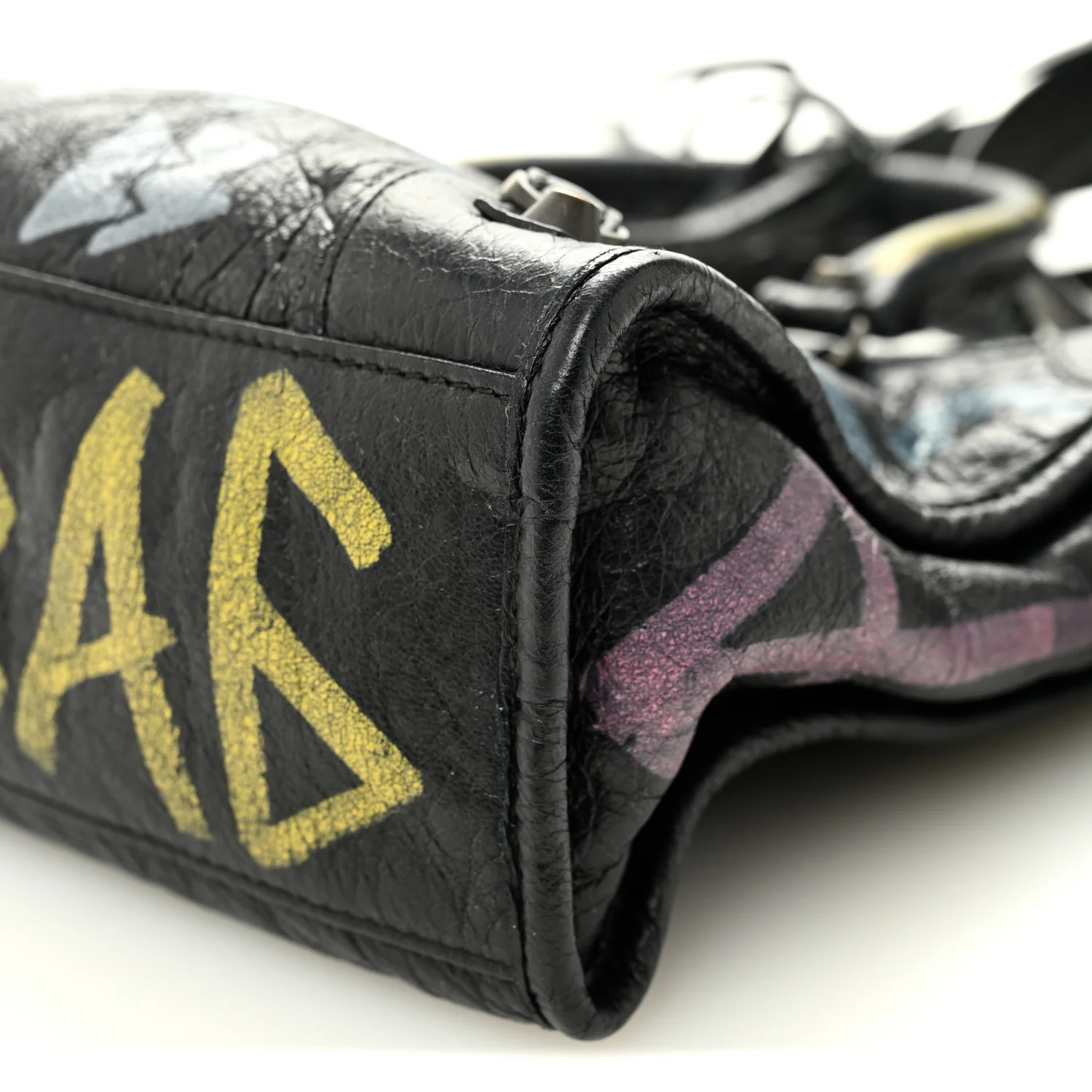 Agneau Graffiti All Over Classic Hardware S City Black Multicolor - Image 11