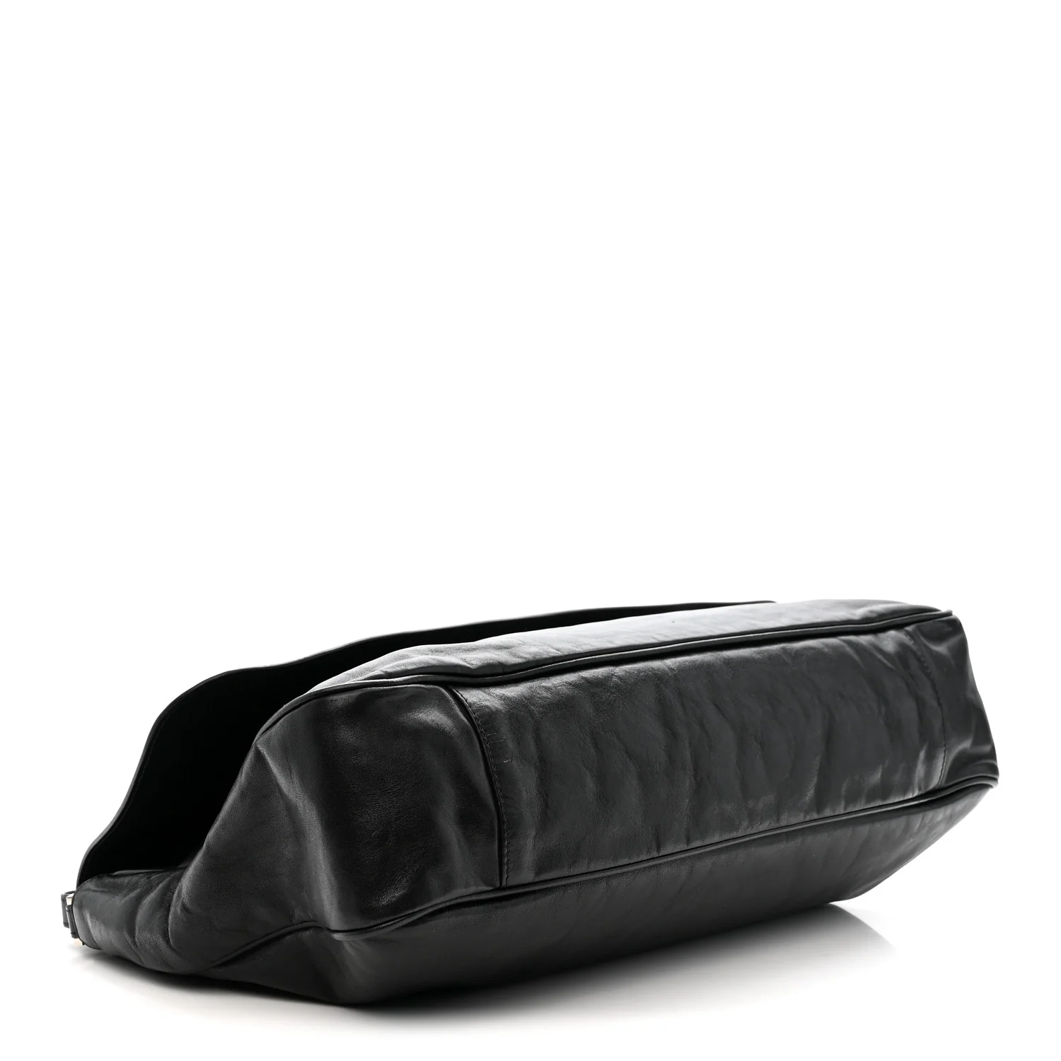 Agneau Large Grungy Messenger Black - Image 4