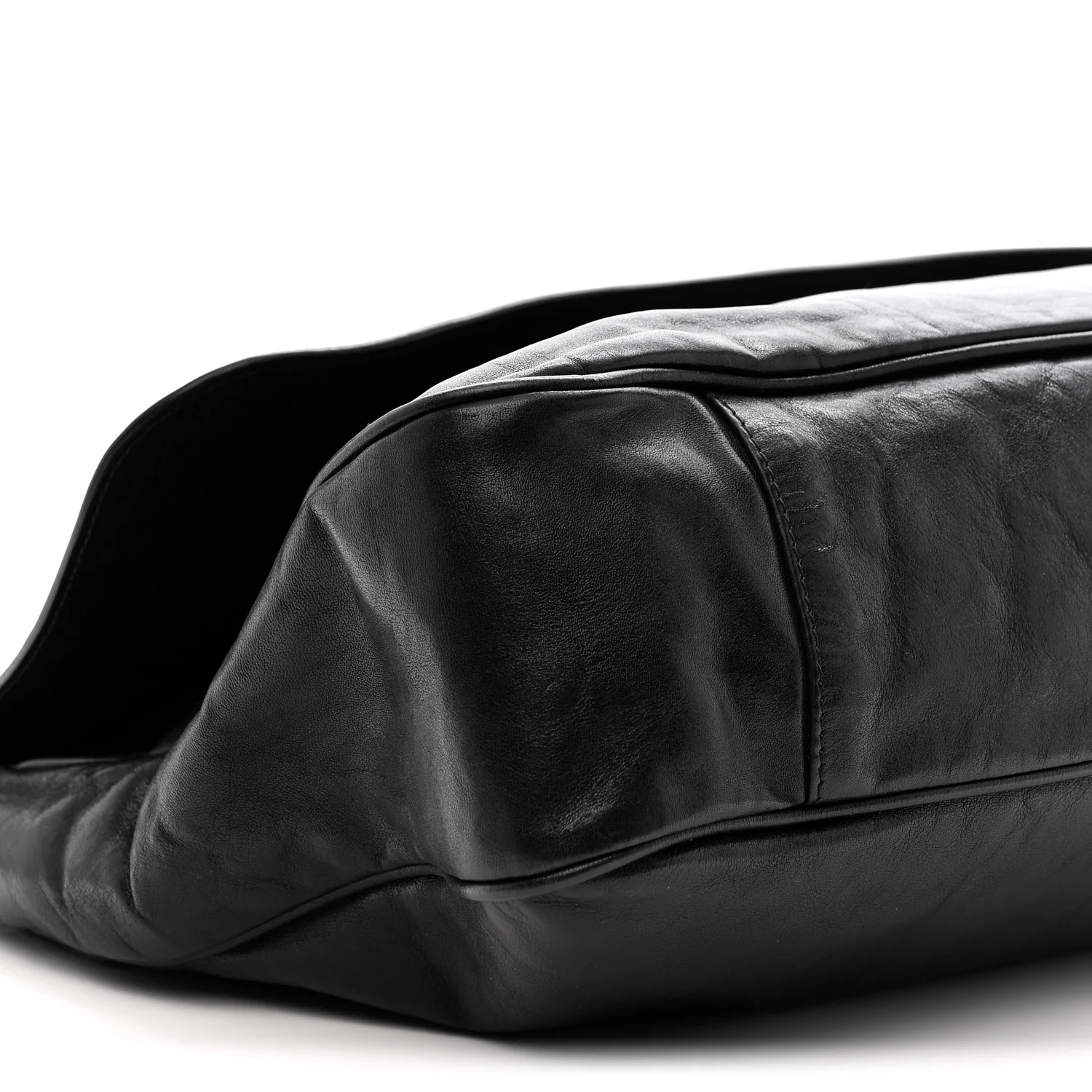 Agneau Large Grungy Messenger Black - Image 9