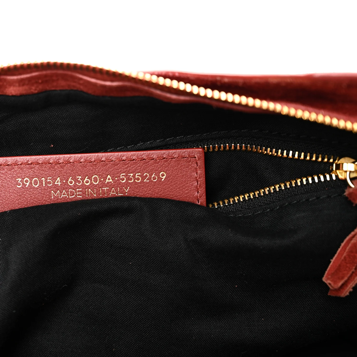 Baby Daim Suede Gold Metallic Edge Hardware City Bois De Rose Fonce - Image 8