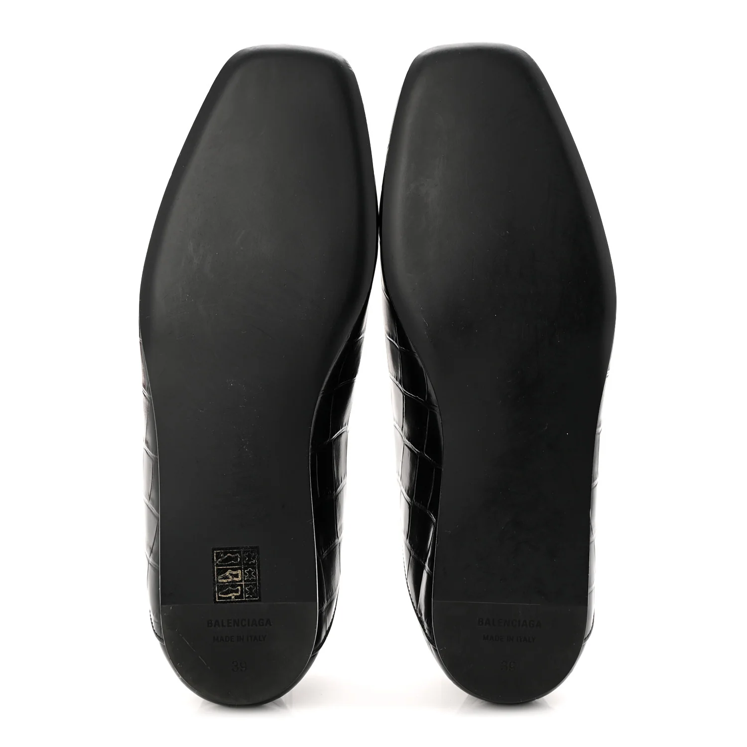 Calfskin Crocodile Embossed Cozy BB Loafer 39 Black - Image 6