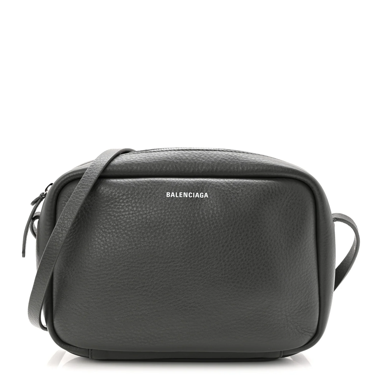 Calfskin Logo S Everyday Camera Bag Gris Fossile
