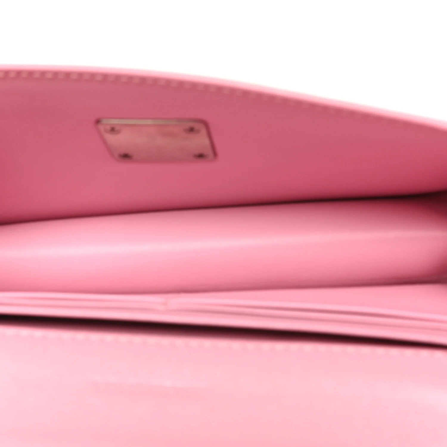 Calfskin Stripe Embossed Gossip Chain Bag XS Candy Pink - Image 5