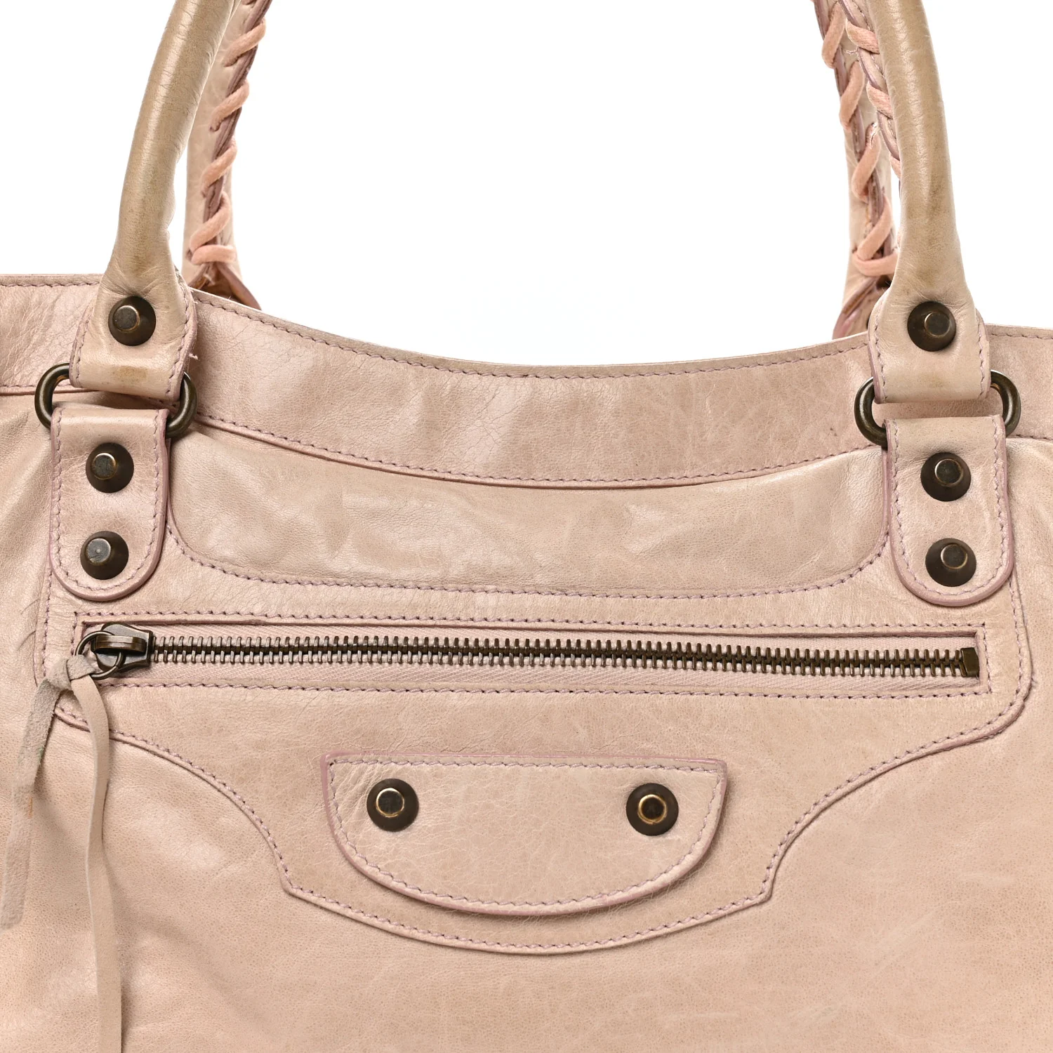 Chevre Classic Hardware Purse Bubblegum - Image 9