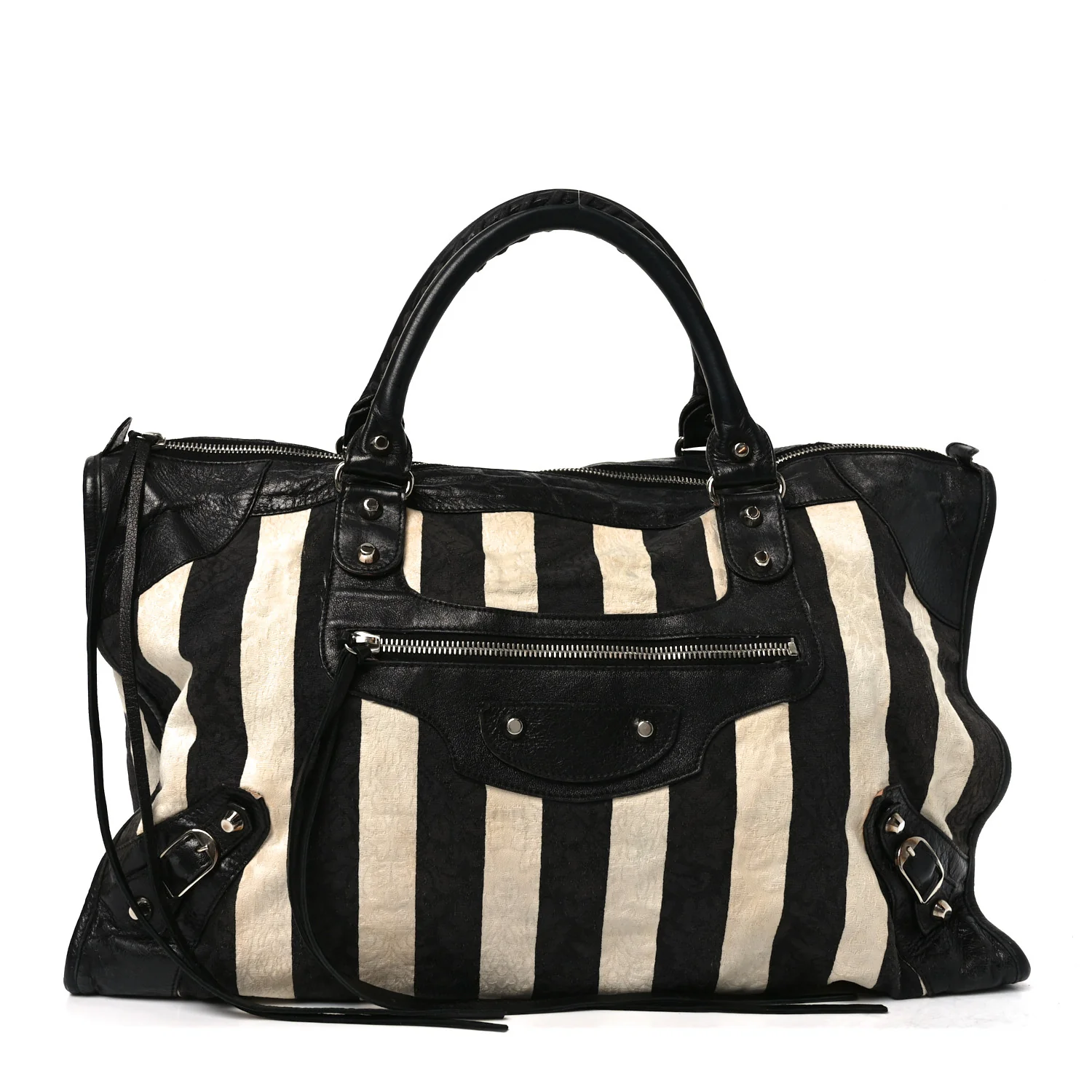 Chevre Damask Stripe Work Black