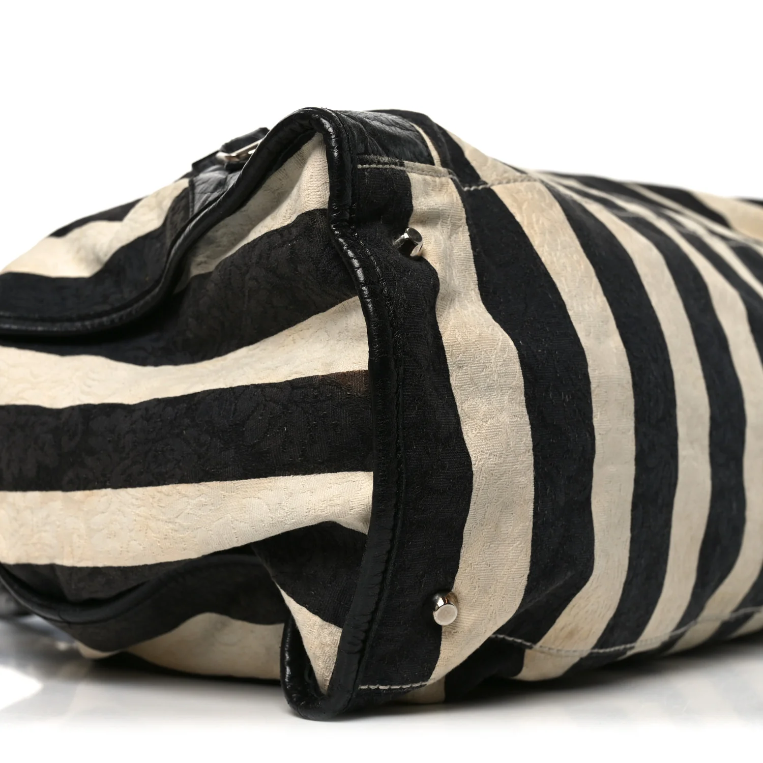 Chevre Damask Stripe Work Black - Image 9