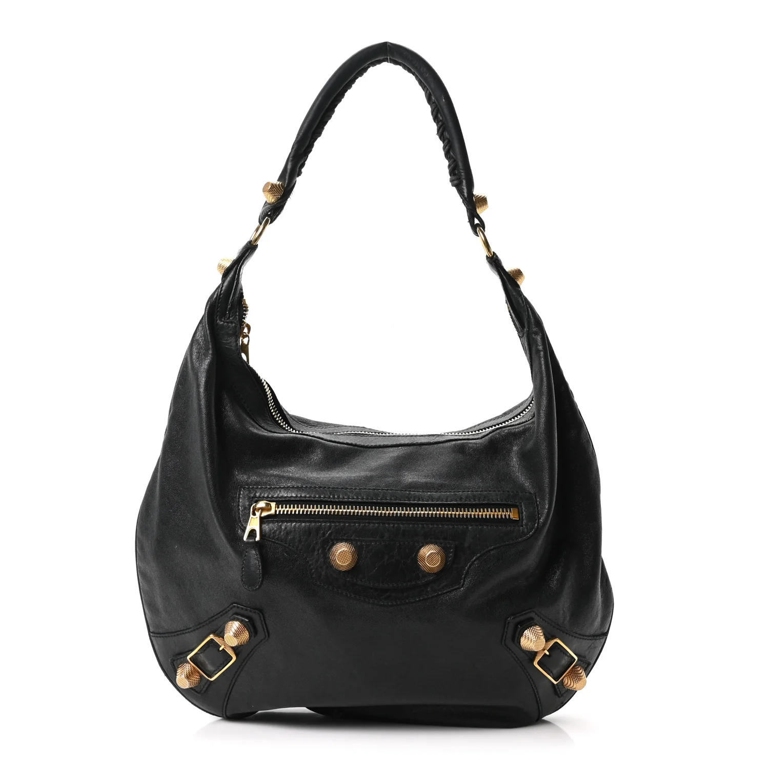 Chevre Giant 21 Gold Hardware Hobo Black