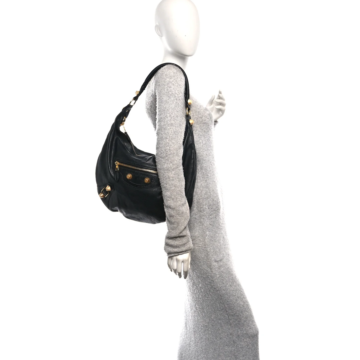 Chevre Giant 21 Gold Hardware Hobo Black - Image 2