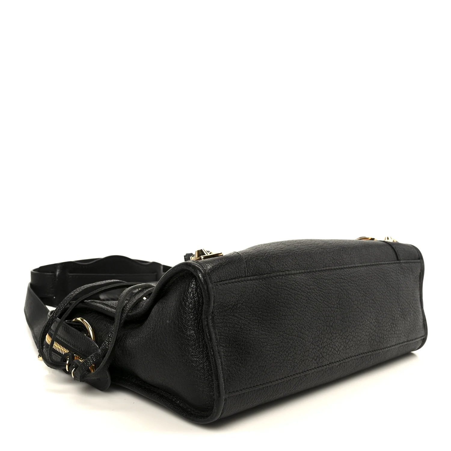 Chevre Gold Metallic Edge Hardware S City Black - Image 4