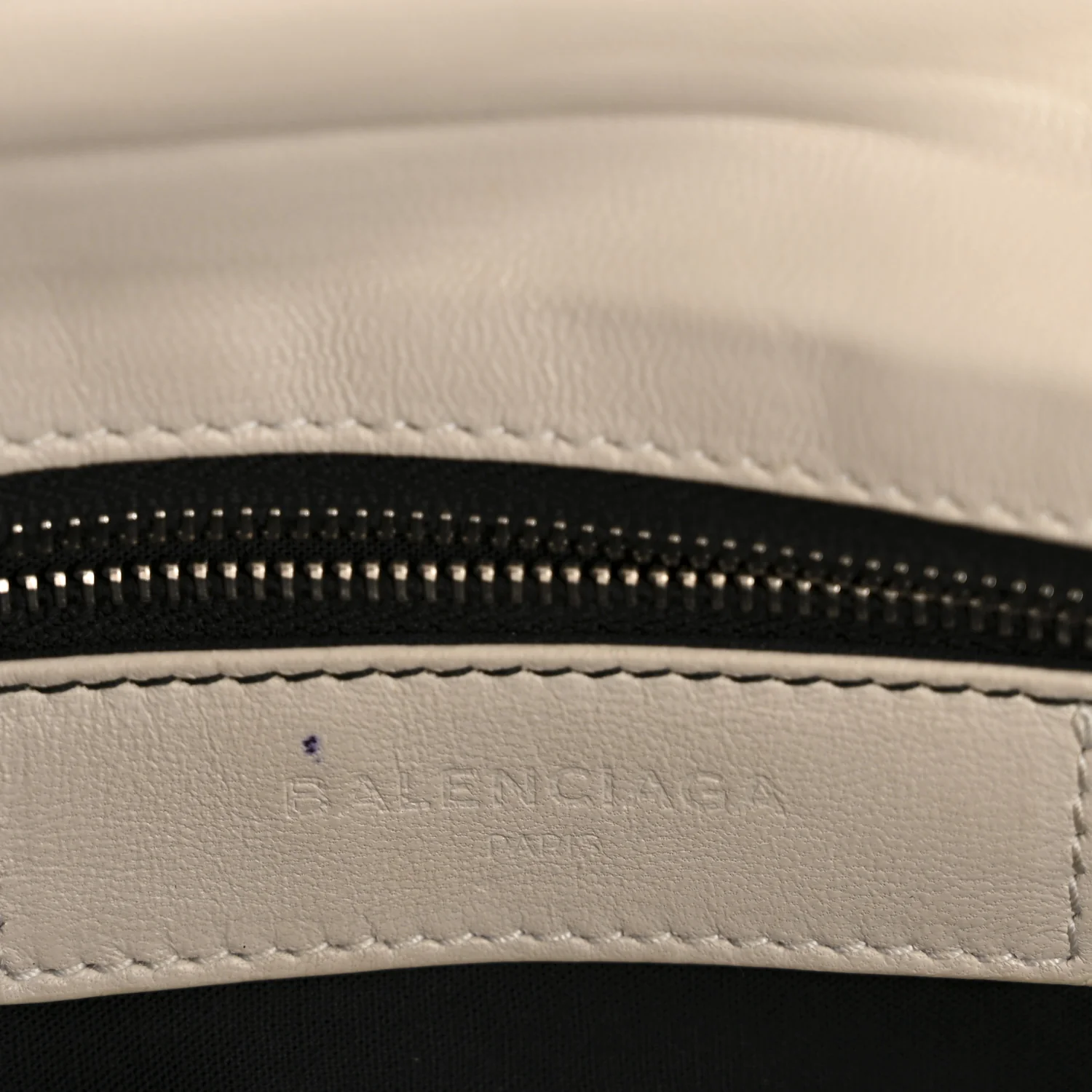 Chevre Silver Metallic Edge Hardware Envelope Clutch Gris Glace - Image 7