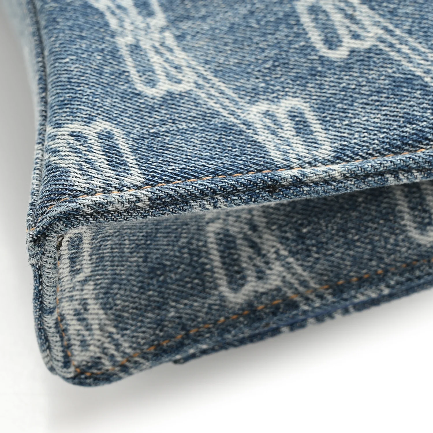 Denim BB Monogram Hourglass Chain Bag Blue - Image 13