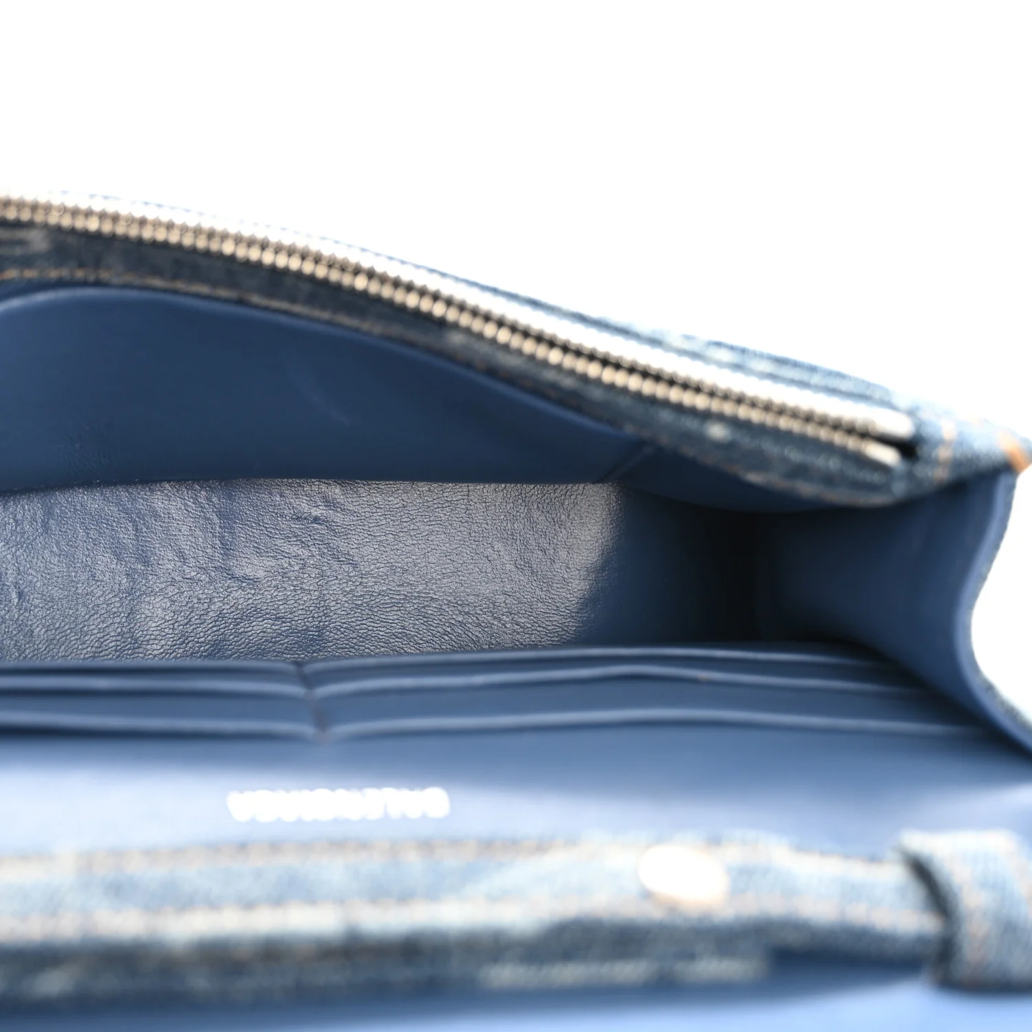 Denim BB Monogram Hourglass Chain Bag Blue - Image 5