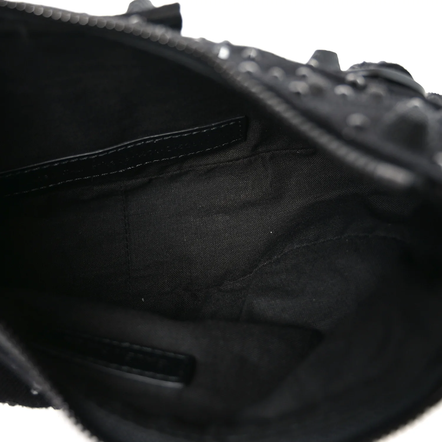 Denim Embellished Le Cagole Shoulder Bag XS Black - Image 5