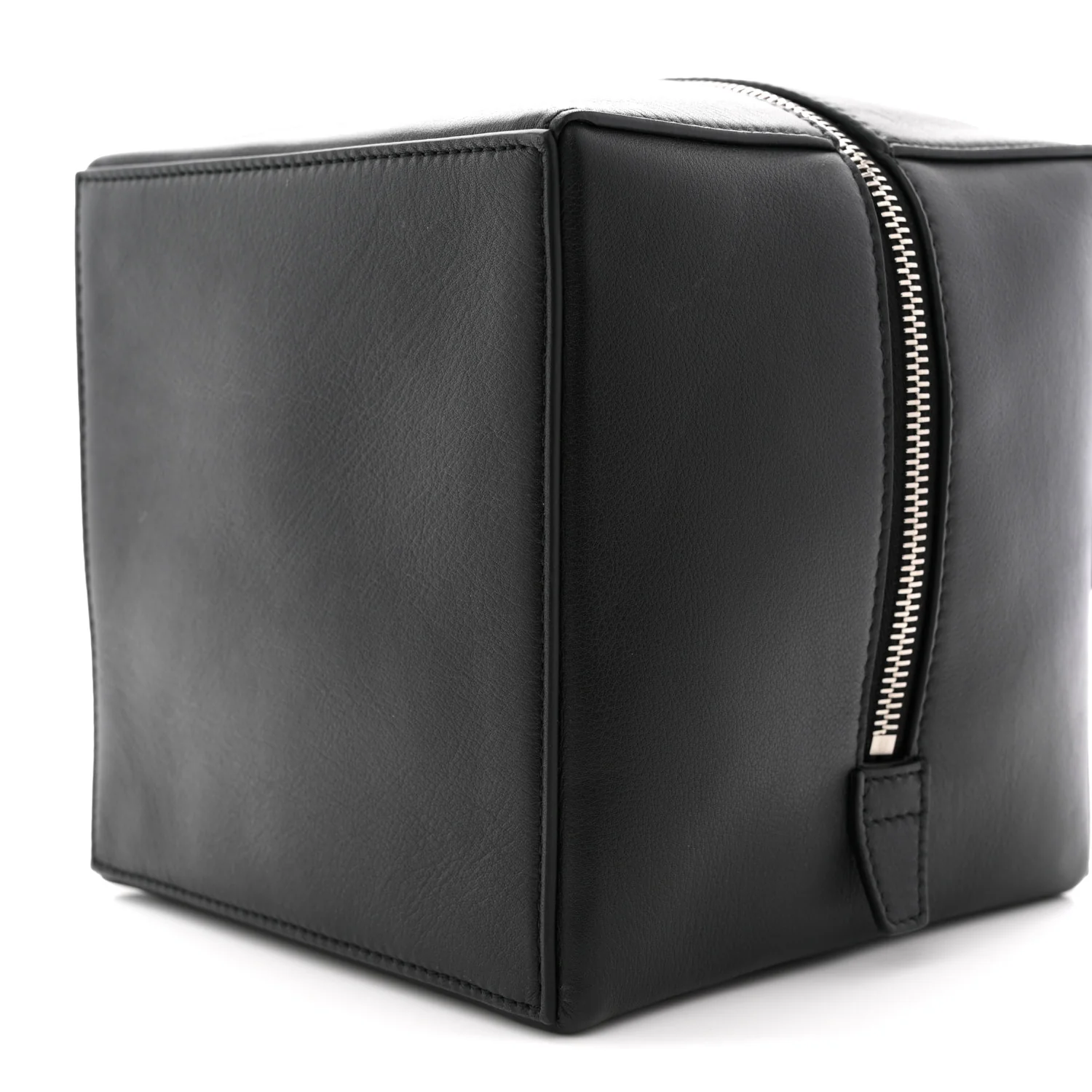 Dolly Calfskin 4X4 Shoulder Bag Black White - Image 9