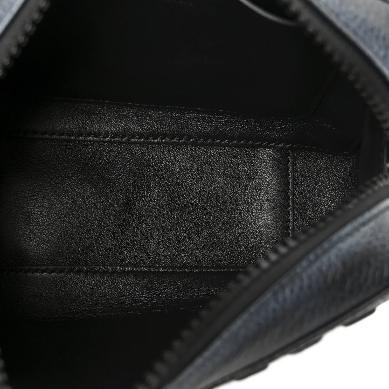 Grained Calfskin Embossed Car Camera Bag Black White Dirt - Image 5